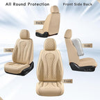 Coverado Seat Covers, Car Seat Covers Front Seats, Beige Car Seat Cover, Waterproof Car Seat Covers, Car Seat Cushion, Front 