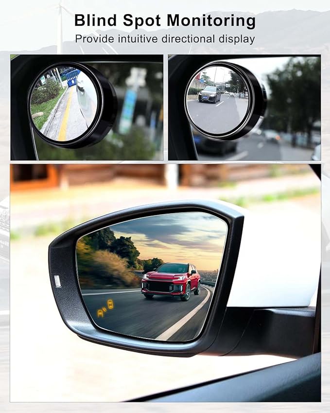 Blind Spot Heated Mirror Glass Fit for Toyota RAV4 4runner Tacoma Venza 2013-2025 Replace 8790704010 879610R080 879610R090 879610R210 879610R220 8796142E00, Left Driver Side