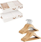 StorageWorks Large Under Bed Storage Containers with Baby Hangers 20 Pack