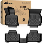 Nilight TPE Floor Mats for BMW X3 2025 2026 All Weather Custom Fit Heavy Duty Floor Liners