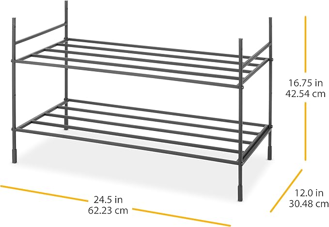 Whitmor Modular 2-Tier Stacker Shelf