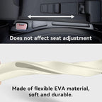 Car Seat Gap Filler Organizer, 2PCS Multifunctional Vehicle Fill Gap Blocker with Storage Slot Between Seat & Console, Anti-Drop Auto Interior Organization, Universal Fit (Beige)