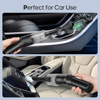 Portable Mini Car Vacuum Cleaner, High Power Cordless(400g) Handheld Rechargeable Vacuum Cleaner for Desk V06