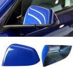Jaronx Compatible with Tesla Model Y Side Mirror Cover Replacement 2020 2021 2022 2023 2024, Left Driver Side Door Wing Blue Rearview Mirror Cover Cap for Tesla Model Y Accessories