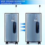 30 Inch Clear PVC Luggage Cover, Waterproof Suitcase Protector with Tag Pocket, Reusable Dustproof Travel Cover for 30” Check