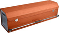 Car Trunk Organizer, Collapsible Sturdy Trunk Storage Container with Lid and Handle Large Leather Car Trunk Storage (Orange, 39