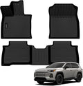 Auxko All Weather Floor Mats for Toyota rav4 Hybrid 2026 TPE Rubber Liners Accessory for Toyota rav4 Hybrid 2026 Odorless Anti-Slip Mats Black