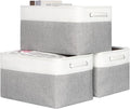 Kntiwiwo Foldable Storage Bin Collapsible Fabric Storage Basket Cube with Durable Handles Closet Organizer Bins for Organizin