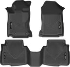 Husky Liners Weatherbeater Floor Mats | Fits 2020-2025 Subaru Legacy & Subaru Outback | Front & 2nd Row, 3-pc Black - 95541