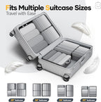 Veken 6/9/11 Set Compression Packing Cubes for Travel Essentials,Compressible Expandable Large Luggage Suitcase Organizer Bag