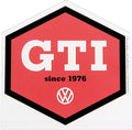 BRISA VW Collection - Volkswagen Polycarbonate Ice Scraper Windshield Scraper Snow Remover Winter Car Accessory in GTI Design (Hexagon/Red)
