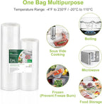 Bonsenkitchen Vacuum Food Sealer Rolls Bags, 8" x 50' & 11" x 50' Commercial Grade BPA Free Bag Rolls, Durable Customized Siz