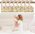 8PCS Classic Winnie Baby Closet Dividers for Newborn, the Pooh Baby Nursery Decor Wooden Hanger, Winnie Clothes Dividers for 