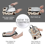 7 Pcs Compression Packing Cubes for Travel, Waterproof Suitcase Luggage Backpack Organizer with Toiletry Bag Travel Essential