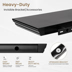 Axeman 55 Inch Floating Shelves for Wall, 9.3" Deep Crown Molding Wood Display Shelf with Heavy Duty Invisible Brackets for L