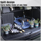 Floor Mat Cargo Mat for 2020-2024 2025 2026 Toyota Highlander 7 Seat Car Mat Accessories(Both Hybrid and Gas), All Weather TPE Cargo Liner Trunk Mat with Backrest Mat(Highlander-Full Set)
