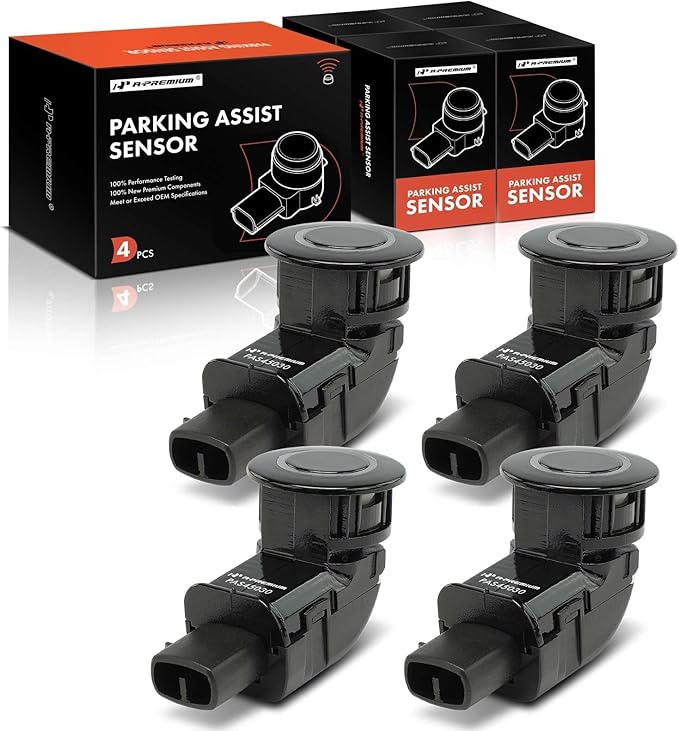 A-Premium 4-PC Front and Rear Outer Reverse Backup Parking Assist Sensor Compatible with Select Toyota Models - Sienna 2006 2