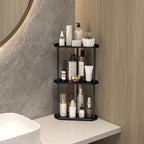 Jesginboo 3 Tier Bathroom Counter Organizer, Vanity Organizer Corner Shelf, Skincare, Makeup Countertop Organizers, Kitchen, 