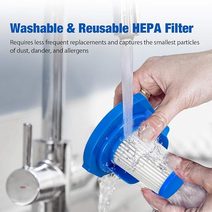 Vacmaster 2 Premium Washable Filters Replacement for Stick Vacuum Cleaner VSJ01