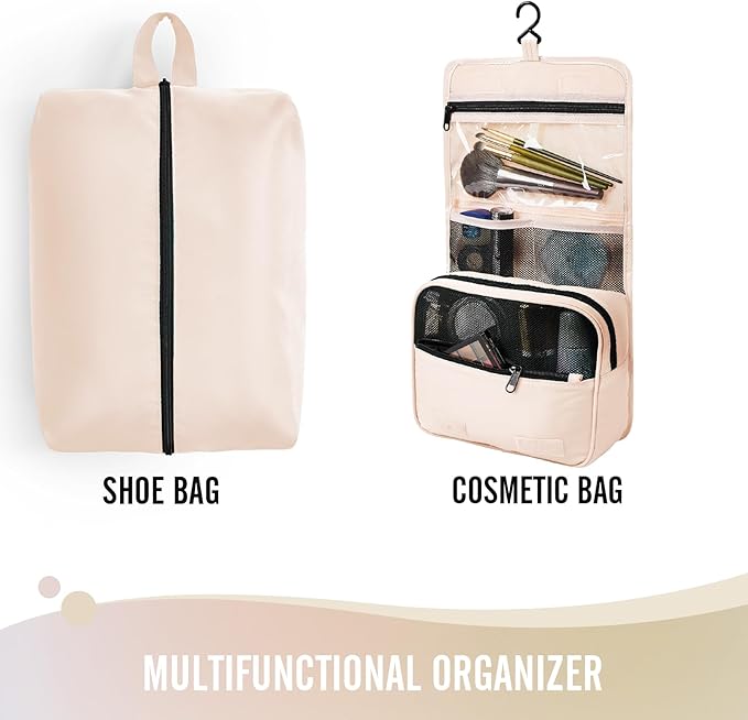 8 Set Packing Cubes for Luggage,Suitcase Organizer in 4 Sizes with Hanging Toiletry Bag and Large Laundry Bag, Carry-On Lugga