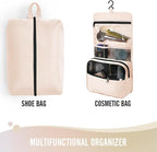 8 Set Packing Cubes for Luggage,Suitcase Organizer in 4 Sizes with Hanging Toiletry Bag and Large Laundry Bag, Carry-On Lugga