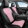 Coverado Seat Covers Front Seats, 2-Pack Luxury Diamond Leather Car Seat Cover, Sports Carbon Fiber Design Waterproof Car Sea