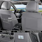 Coverado Car Seat Covers Full Set, Automotive Seat Covers Car Seat Protector Car Seat Cushion, Waterproof Leather Seat Covers