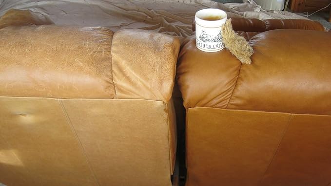 Skidmore’s Leather Cream: All-Natural, Non-Toxic Leather Conditioner - Made in USA Since 1984. Water Repellent Formula Restor