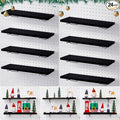 Qunclay 8 Pack Pegboard Shelf Set Wooden Shelves with Metal Brackets Hook Wall Pegboard Shelving Heavy Duty Accessories for C