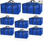 ClearSpace Heavy Duty Moving Bags or Storage Bag – Large Moving Boxes with Backpack Straps, Zippers & Handles – Perfect for M