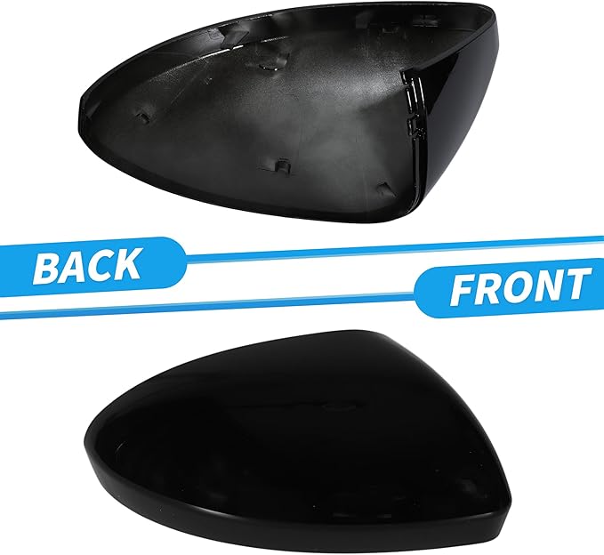 Motoforti Right Side Wing Mirror Cover for Nissan Altima 2019-2024, Car Rear View Mirror Cover Cap No.963736CA9A, Car Exterior Door Side Rearview Mirror Cap Mirror Housing, Glossy Black