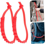 20Pcs Durable Car Snow Chains Skid Zip Tie Traction Devices for Trucks Electric Vehicles Cars Easy Installation Wide Fit for 