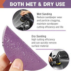 108Pcs 3 Inch Sanding Discs Drill Sanding Attachment, 60 80 320 800 1000 1200 1500 2000 3000 5000 Grit Sandpaper Hook and Loo
