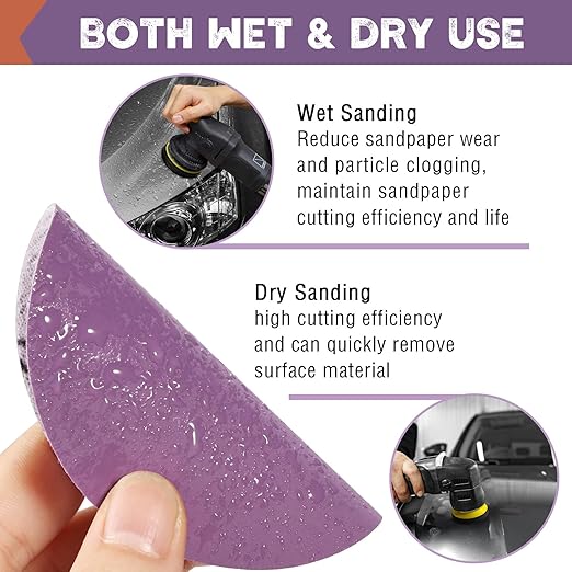 108Pcs 3 Inch Sanding Discs Drill Sanding Attachment, 60 80 320 800 1000 1200 1500 2000 3000 5000 Grit Sandpaper Hook and Loo