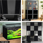 HIDBEA Blackout Window Film,100% Light Blocking Room Darkening Window Privacy Film,Frosted Glass Window Film Heat Control, Removable Window Cover Tint for Day Sleep (Black,17.5in x 6.5ft)