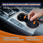 2-PackCar Seat Gap Filler，Car Cup Holder Coaster，Car Seat Crevice Blocker Stop Things from Dropping，Auto Accessories for SUV Truck Sedan