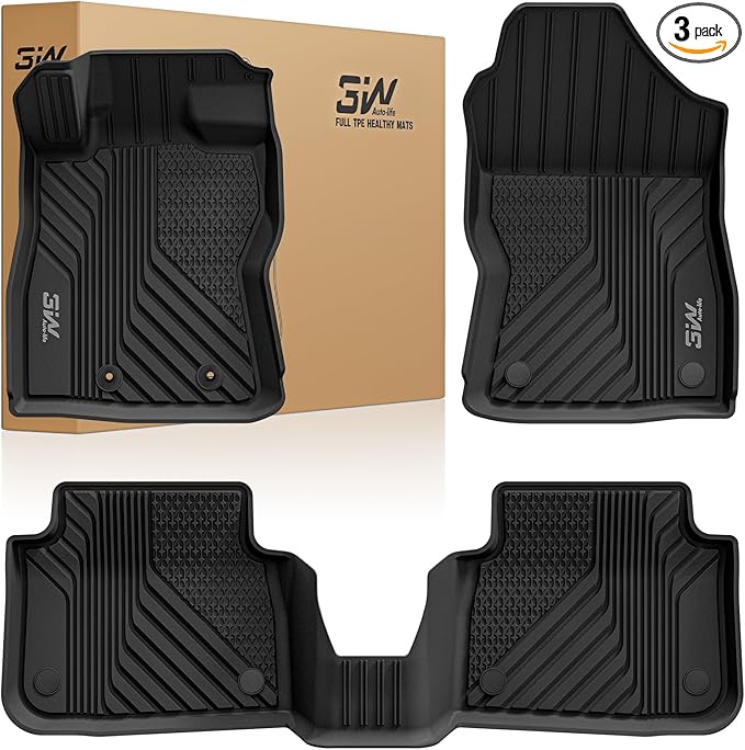 3W Floor Mats for 2026 2025 2024 Subaru Crosstrek & Impreza(Not for Crosstrek Hybrid), All Weather TPE Custom Fit Guard Durable Floor Liners for Subaru Crosstrek & Impreza, Car Accessories