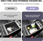 Center Console Organizer Compatible with 2025 2026 Hyundai Tucson SEL/SE Armrest Storage Box Armrest Console Organizer 2025 Tucson Accessories (ONLY FOR TUCSON SEL/SE/XRT,NOT FOR PHEV&Limited&N-Line)