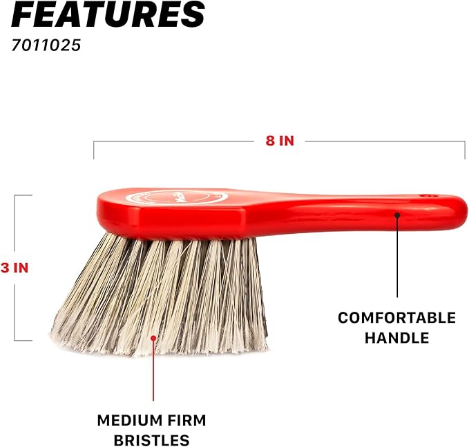 Maxshine Universal Cleaning Brushes (3-Piece Set) – Heavy-Duty, Medium-Duty, Soft Bristles – Removes Dirt & Stains – Wheels, 