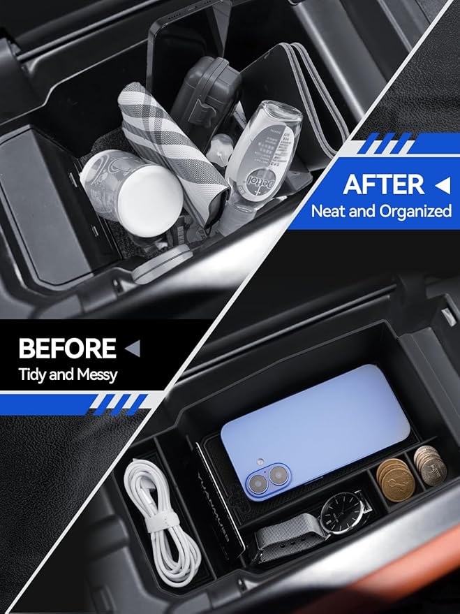 for CX-50 Center Console Organizer 2023 2024 2025 2026 Mazda CX50 Accessories Armrest Tray Middle Storage Box Insert Container Durable ABS Plastic