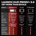 Launch X431 PROS V 5.0 2026 Newly Bidirectional Scan Tool Bluetooth Launch Scanner with DBSCar VII Connector 38+ Reset for All