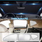 KMF 8pcs Thicken Sun Shades for Honda CR-V 2017-2022 Accessories, CRV Sunshade Full Car Window Covers for Windshield Side Rear, UV Block and Blackout Privacy for Camping Outdoor