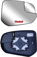 Replacement Passenger Right Side Mirror Glass Heated with Blind Spot Glass and Back Plate for Ford Transit Connect from 2014 to 2023