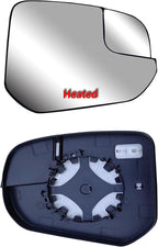Replacement Passenger Right Side Mirror Glass Heated with Blind Spot Glass and Back Plate for Ford Transit Connect from 2014 to 2023