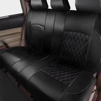 Universal Deluxe Pu Luxury Vinyl Faux Leather Car Seat Covers Full Set, Airbag Compatible, Breathable, Fit for Cars, Trucks, 