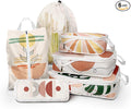 6 Pcs Compression Packing Cubes, Packing Cubes for Travel, Waterproof Luggage Organizer Bags Set, Cute Packaging Cubes for Wo