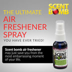Scent Bomb Air Freshener Spray, Long-Lasting Odor Eliminator - Effective Deodorizer for Home & Car, Fresh Room Spray for Kitc
