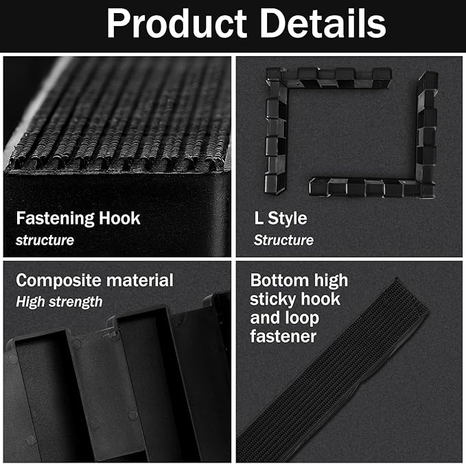 4 Pack Car Trunk Organizer Blocks for Back of SUV Multipurpose Car Storage Organizer Blocks Trunk Divider Available to Wool