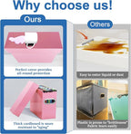 File Organizer Box with Lid & Handle, Thickened Cardboard Hanging File Folder Storage Boxes for Letter Size, Portable Filing 