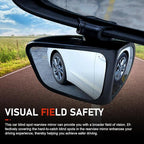 2 PCS Car Blind Spot Mirrors, Wide Angle Blind Zone Reducing Rearview Mirror, High Definition Auxiliary with 360 Degree Adjustable Base, Anti-collision Housing Snap-on Mounting Design (Black)